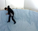 La construction d'une piscine