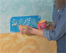 La peinture à l'éponge