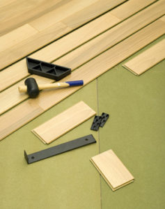 la pose du parquet flottant